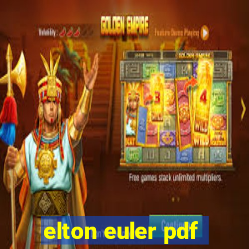 elton euler pdf